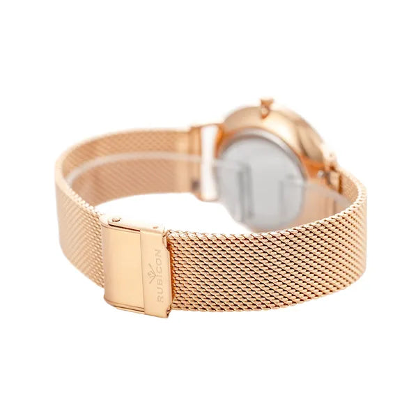Női rozéarany karóra zafírüveggel, Miyota quartz, 31 mm