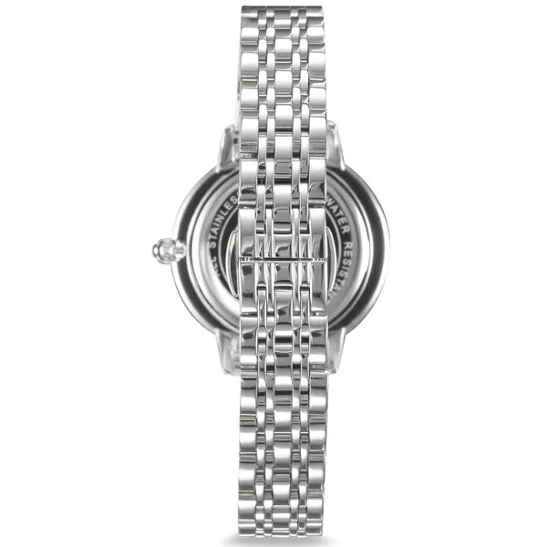 Roccobarocco női ajándékbox óra ezüst, 32 mm, rozsdamentes acél, quartz
