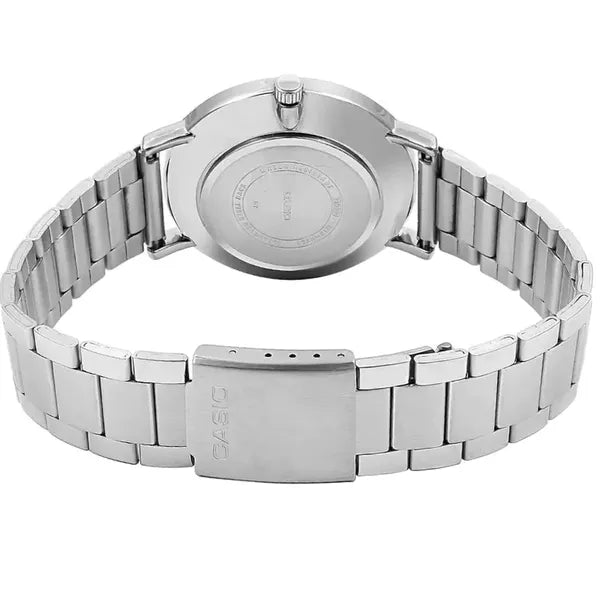 Casio LTP-VT01D-2B női karóra, nemesacél szíj, kék számlap, WR30