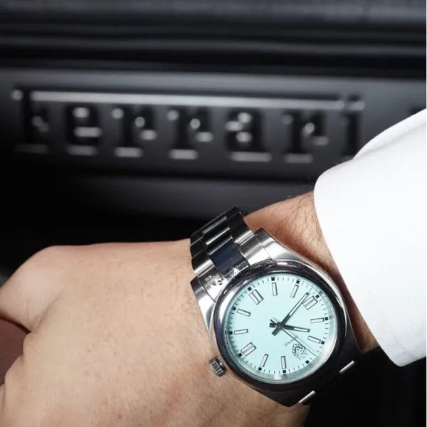 Donoval Tiffany DL0001 automata férfi karóra 41 mm, kék számlap, zafír