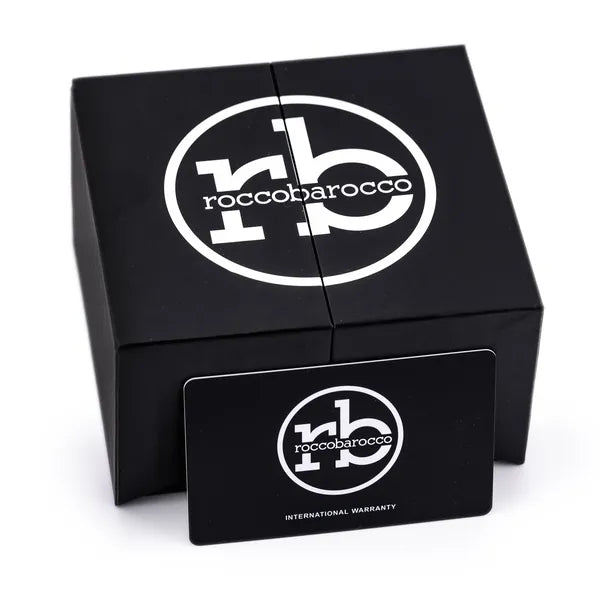 RoccoBarocco női karóra RB.5045L-04M, arany acél, zöld cirkóniás számlap
