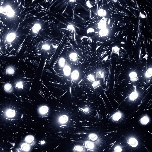 300 LED karácsonyfa fényfüzér, hidegfehér, 19,5 m, IP44, kültéri
