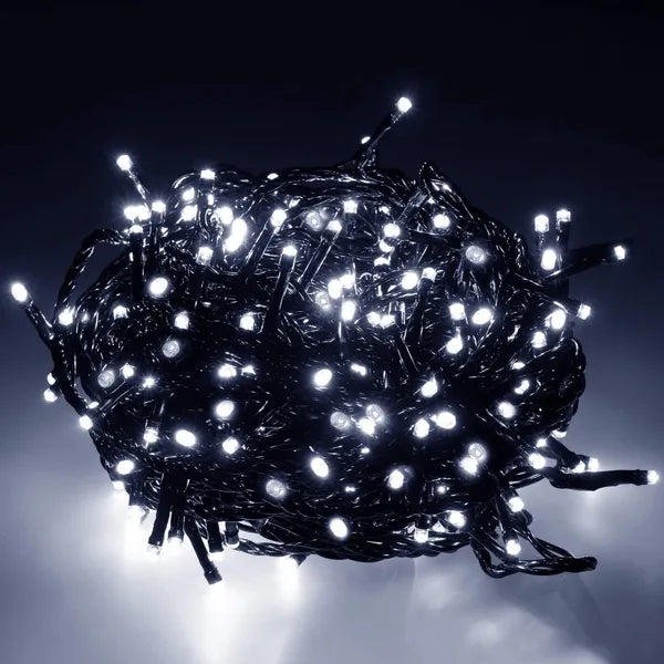 300 LED karácsonyfa fényfüzér, hidegfehér, 19,5 m, IP44, kültéri