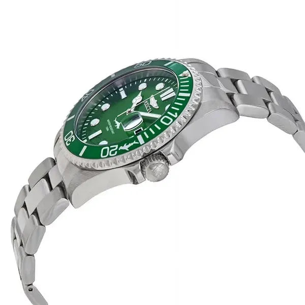 Invicta Pro Diver 30020 férfi búváróra zöld számlappal, WR100, acél