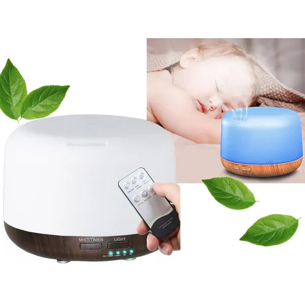 Ultrahangos 300 ml aromadiffúzor és párásító, RGB fény, távirányító
