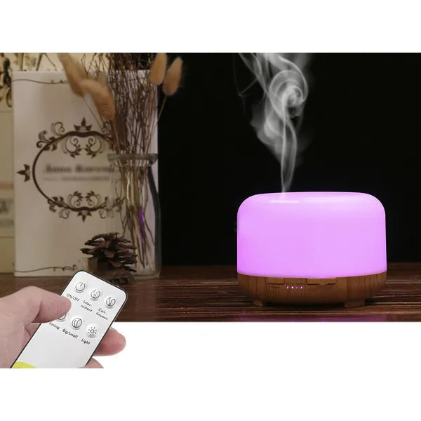 Ultrahangos 300 ml aromadiffúzor és párásító, RGB fény, távirányító