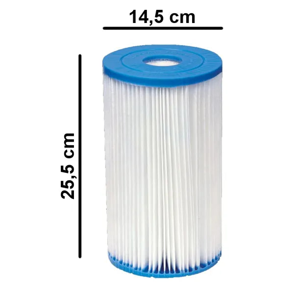 Intex Type B papír szűrőbetét szett 6 db, Ø14,5×25,5 cm, 28633/28634 pumpához