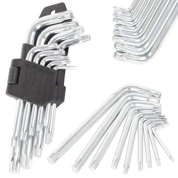 Torx imbuszkulcs készlet 9 darabos, T10-T50 (1,5–10 mm)