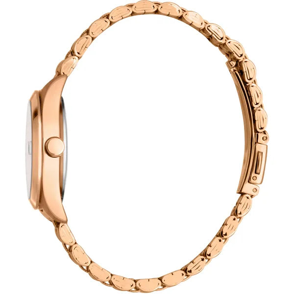 Esprit Gina női karóra, rozéarany acél, 31 mm, dátumkijelző, 5 ATM