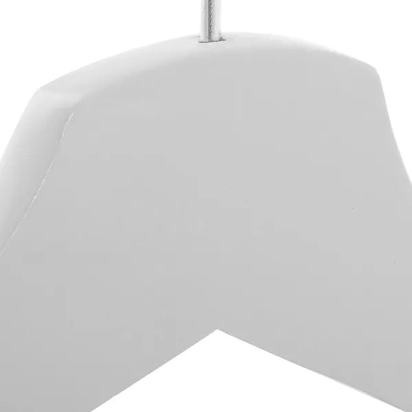 Szürke lakkozott fa vállfa 3 db, 43 cm, 360° forgó akasztó