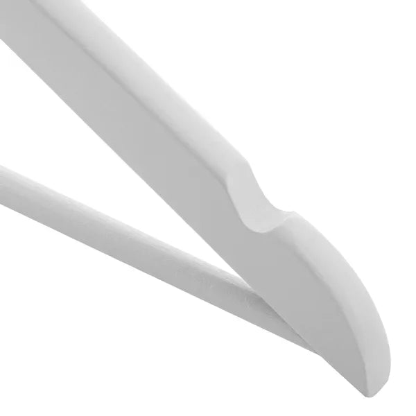 Szürke lakkozott fa vállfa 3 db, 43 cm, 360° forgó akasztó