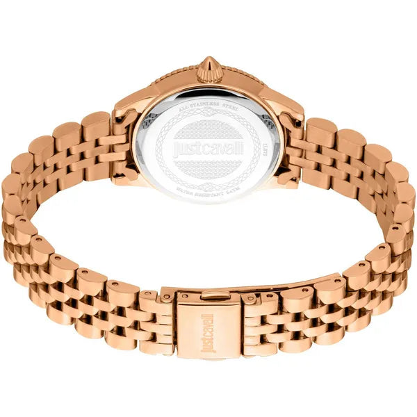 Just Cavalli Animalier Neive női karóra, rozéarany nemesacél, 30 mm, WR50