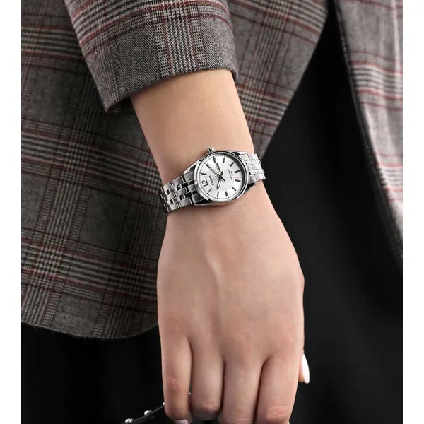 Casio női karóra LTP-1335D-7A, ezüst, rozsdamentes acél, WR50