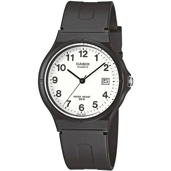 Casio unisex karóra, fekete-fehér, 36 mm, quartz, WR50, díszdoboz