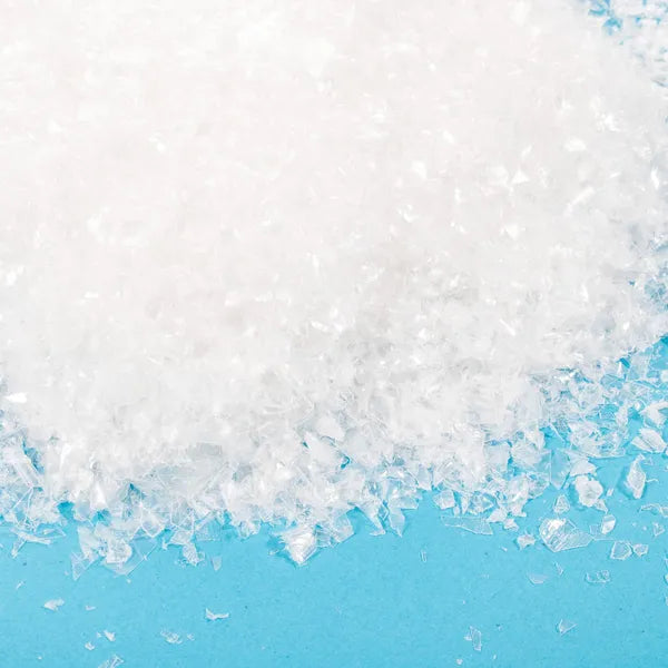 Műhó dekorációs por 100 g, fehér, ünnepi díszítéshez