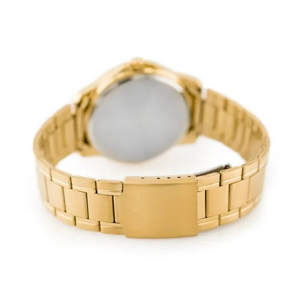 Casio MTP-V004G-9B férfi karóra, arany nemesacél, dátum, WR30