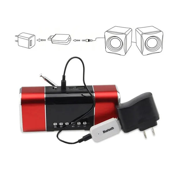 Bluetooth 4.1 vevőadapter 3.5 mm AUX + USB, mikrofon, 10 m hatótáv