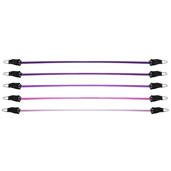 Fitnesz expander szett 5 gumiszalaggal, ajtóhorggal, 4.5-22.7 kg ellenállás