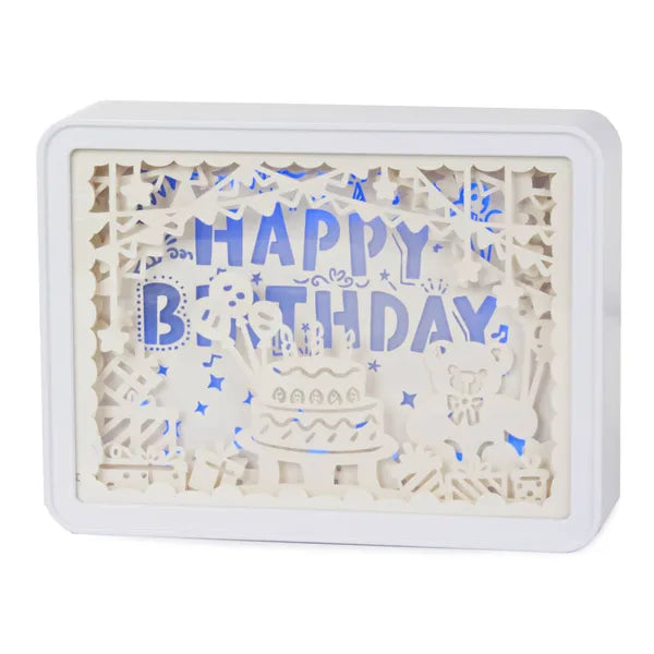 3D papírkivágás éjjeli lámpa gyerekszobába USB/AA 15×20 cm