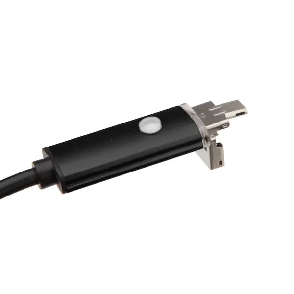 Endoszkópos vizsgáló kamera USB/microUSB OTG Android/PC, 10 m kábel, 6 LED, IP67