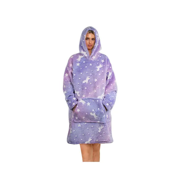 2 az 1-ben oversize polár takaró-pulóver, XXL, vastag fleece