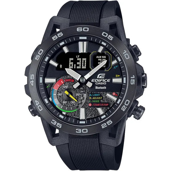 Casio Edifice ECB-40MP-1A férfi karóra 48 mm, Bluetooth, WR100, karbon tok