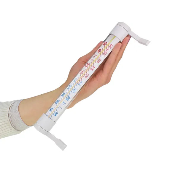 Ablakra rögzíthető kültéri-beltéri hőmérő, 21 cm, -50…+50 °C, fehér