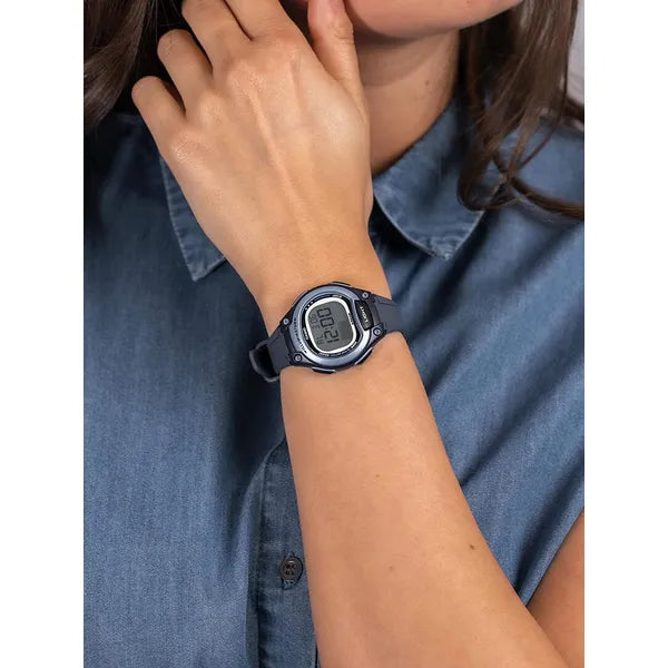 Casio LW-203-2A női digitális karóra, WR50, kék műanyag szíj, LED