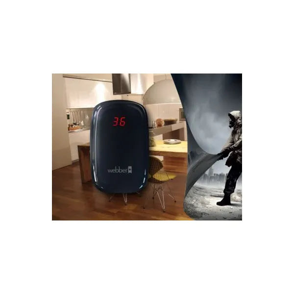 Lézeres PM2.5/PM10/PM1 levegőminőség-mérő állomás Bluetooth, akkumulátoros