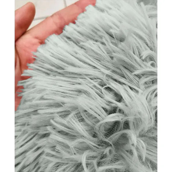 Plüss kutya- és macskafekhely, 60 cm, csúszásgátló, világosszürke