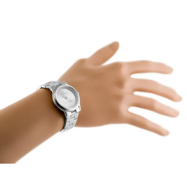 G. Rossi női karóra – ezüst, matt slim fém szíj, Miyota quartz 29 mm