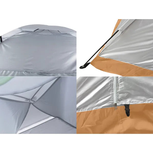 4 személyes vízálló iglu kemping sátor, 200×200 cm, szúnyoghálós