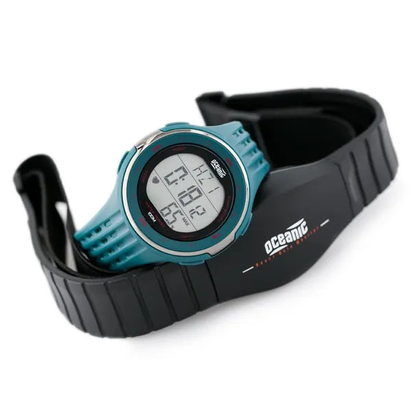 Férfi pulzusmérő sportóra gumiszíjjal, WR100 vízálló, kronográf 47 mm