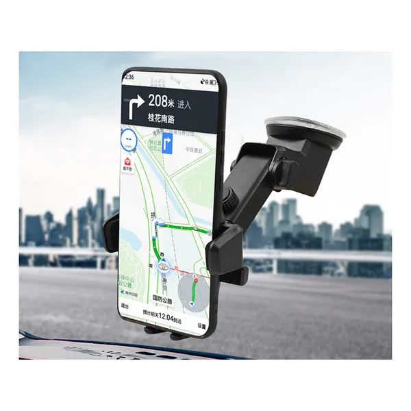 Autós telefontartó erős tapadókoronggal, állítható karral 6–9,5 cm
