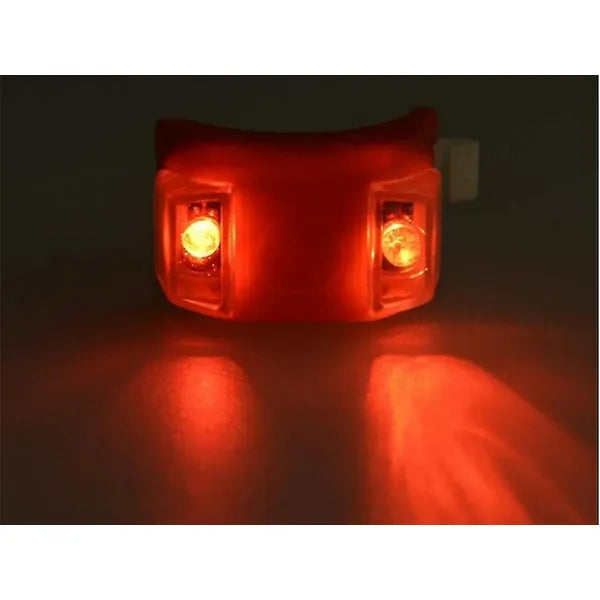 Szilikon LED kerékpár lámpa szett, első+hátsó, vízálló, 3 mód, 2 db