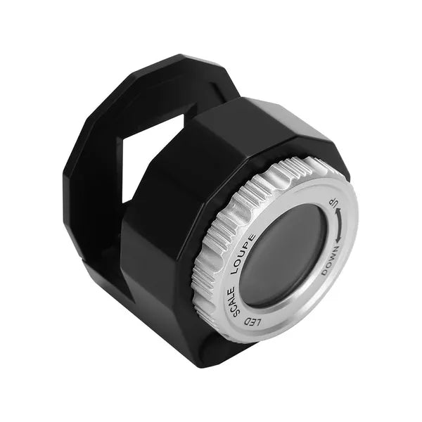 Ékszerész nagyító mikroszkóp 30×, 3 LED + UV, hordozható