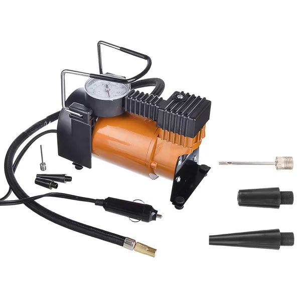 Autós kompresszor 12 V, 150 PSI/10 bar, szivargyújtós