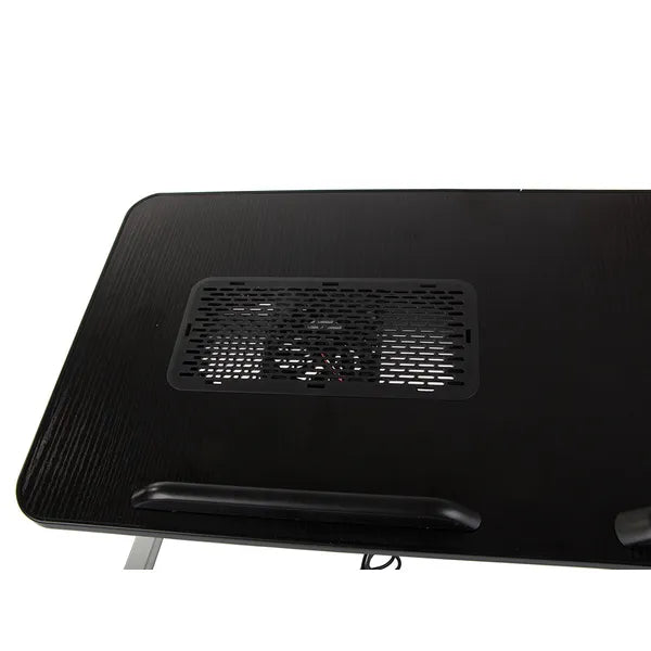 Összecsukható laptopasztal USB-s hűtőventilátorral, állítható 53×30 cm