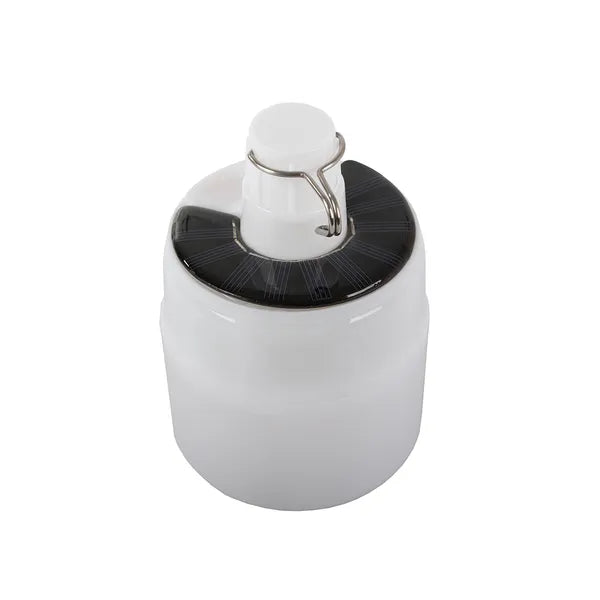 Napelemes kempinglámpa 33 LED-del, USB tölthető, 3 fényfokozat, akasztó