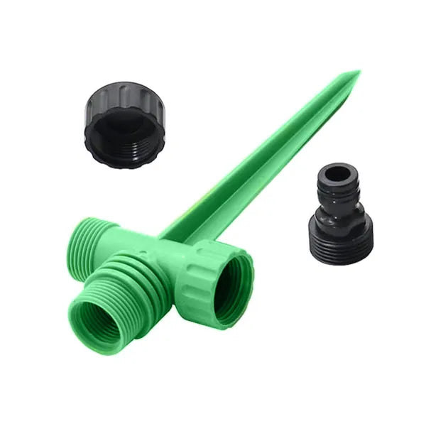 360° forgó impulzusos kerti szórófej, 3 kar, leszúrható, 26×10,5 cm