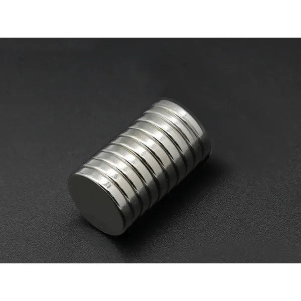Neodímium mágnes készlet, 10 db, 10 mm × 2 mm, extra erős
