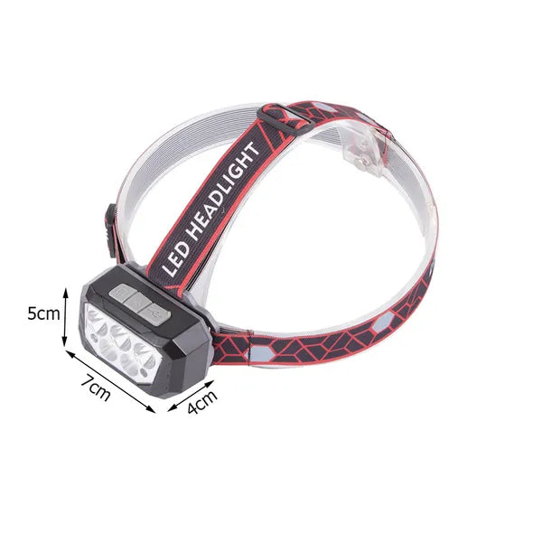 LED fejlámpa SQ-870, 3×XHP30+6 SMD, USB-tölthető 18650, 500 m hatótáv