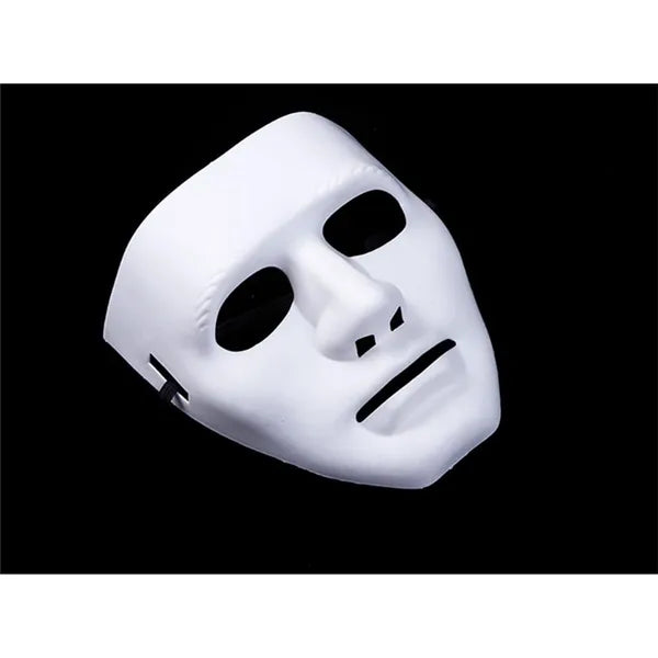 Fehér Michael Myers horror maszk, műanyag, univerzális, elasztikus pánttal