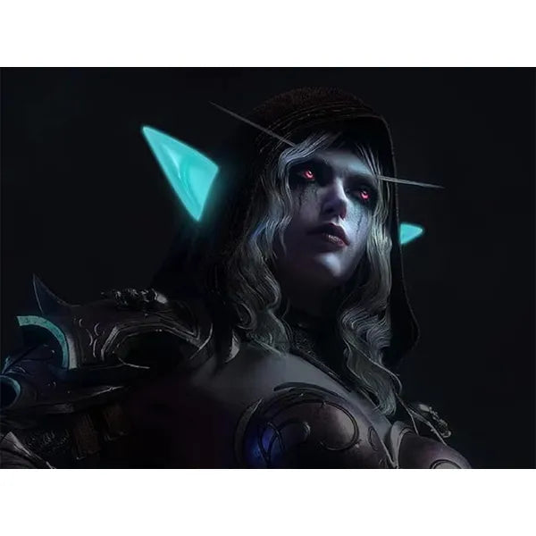 Világító szilikon tündefül készlet, univerzális méret 12×6 cm