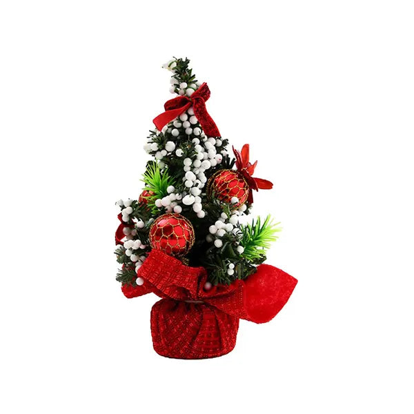 Karácsonyi műfenyő asztaldísz 20cm