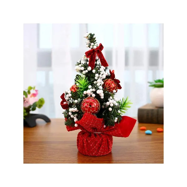 Karácsonyi műfenyő asztaldísz 20cm