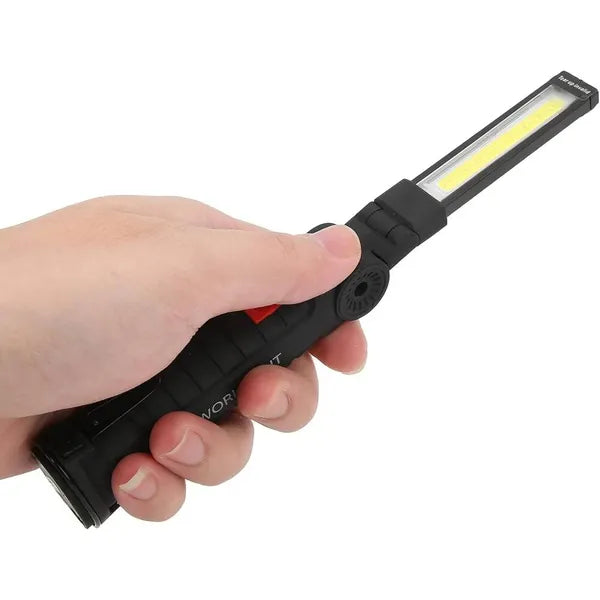 5 az 1-ben mágneses szerelőlámpa, COB LED, USB-s tölthető, kihajtható kar