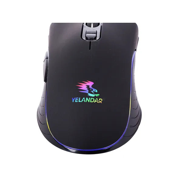 Vezetékes RGB gaming optikai egér 6000 DPI-ig, USB, laptop/PC