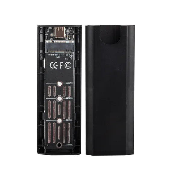 M.2 SATA (NGFF) SSD külső ház USB 3.1 Type-C, 2230-2280 mm