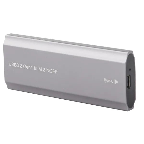 M.2 SATA NGFF SSD ház USB 3.1 Type-C, 2230-2280 mm, ezüst